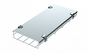 Wire tray cover clip