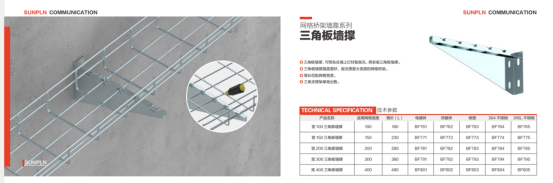 What are the installation methods of grid cable tray against the wall?