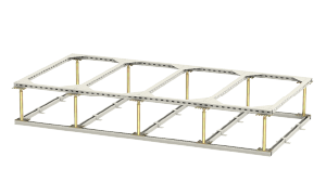 Rack support bases are available in various sizes and materials