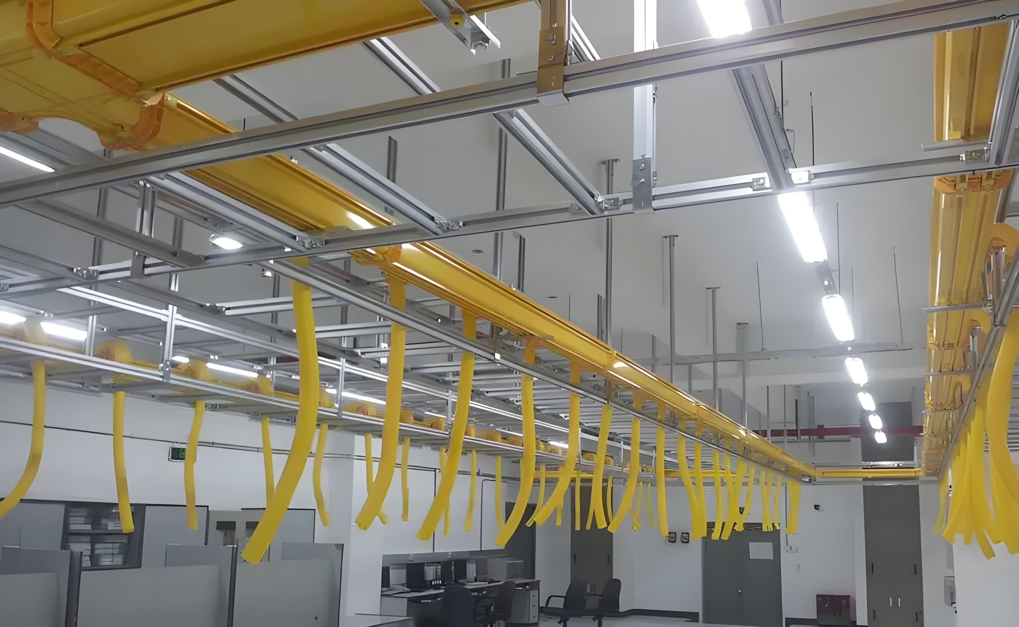 Installation method of aluminum ladder rack side support fiber optic cable tray